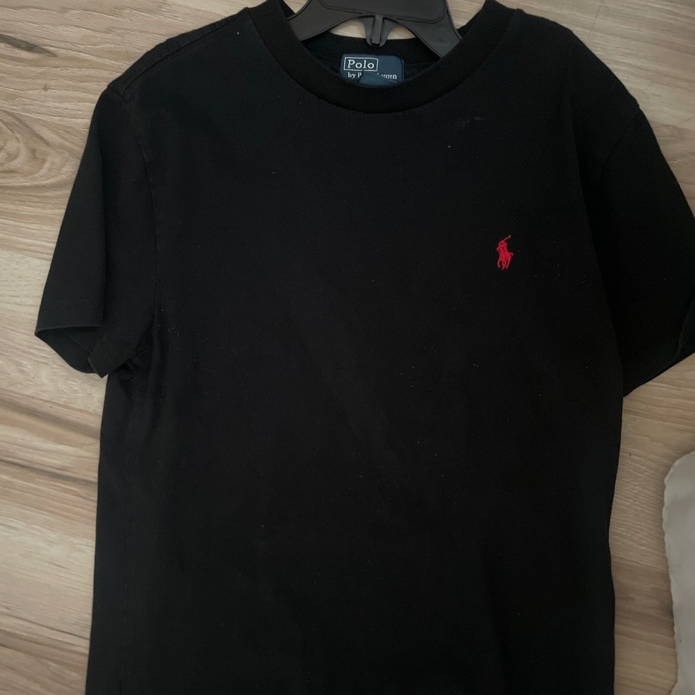 Kids black polo